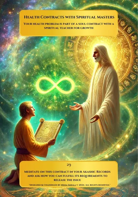 Health Contracts with Spiritual Masters, Akashic Healing Oracle Deck