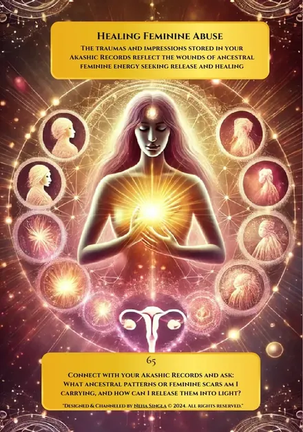 Healing Feminine Abuse, Akashic Healing Oracle Deck