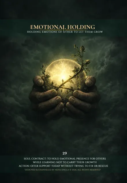 Emotional Holding, Divine Masculine Akashic Tarot