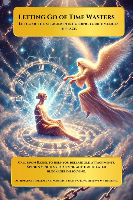 Letting Go of Time Wasters, Time Healing Oracle Cards