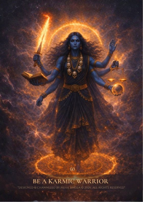 Be a Karmic Warrior card, Mahakali Akashic Oracle