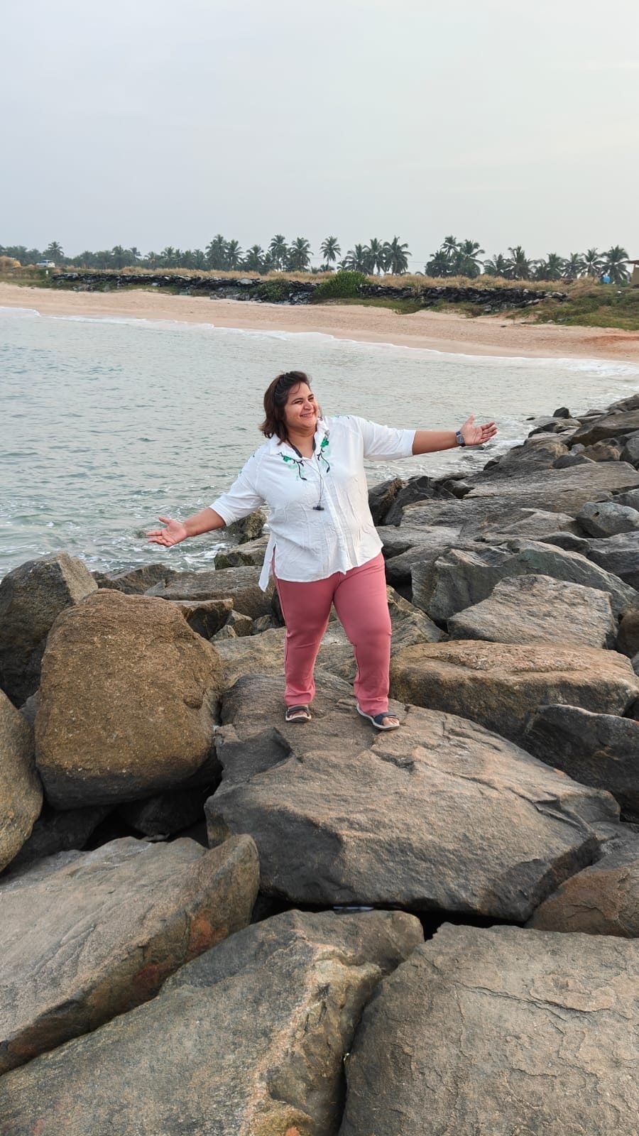 Neha Singla by the sea